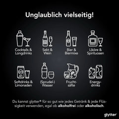 Glytter Glitter Powder For Drinks (Silver) - Glitter comestibil pentru băuturi, 10 grame Glitter Naty Shop