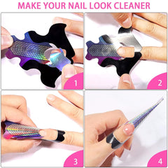 ® 100 modèles d'ongles et 1 feuille de 24 disques adhésifs transparents pour ongles, modèles d'extension d'ongles, modèles d'extension d'ongles en gel auto-adhésifs, accessoires pour ongles artificiels