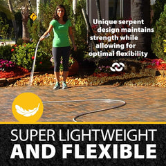 Tuyau d'arrosage de 30 m, tuyau d'eau en métal en acier inoxydable 304, tuyau flexible de 30 m, anti-naturel, ultra léger et durable, résistant aux déchirures, facile à enrouler, 500 PSI