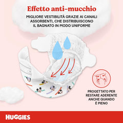 Couches Huggies Ultra Comfort, taille 4 (7-18 kg), motif Disney, paquet économique, 150 pièces