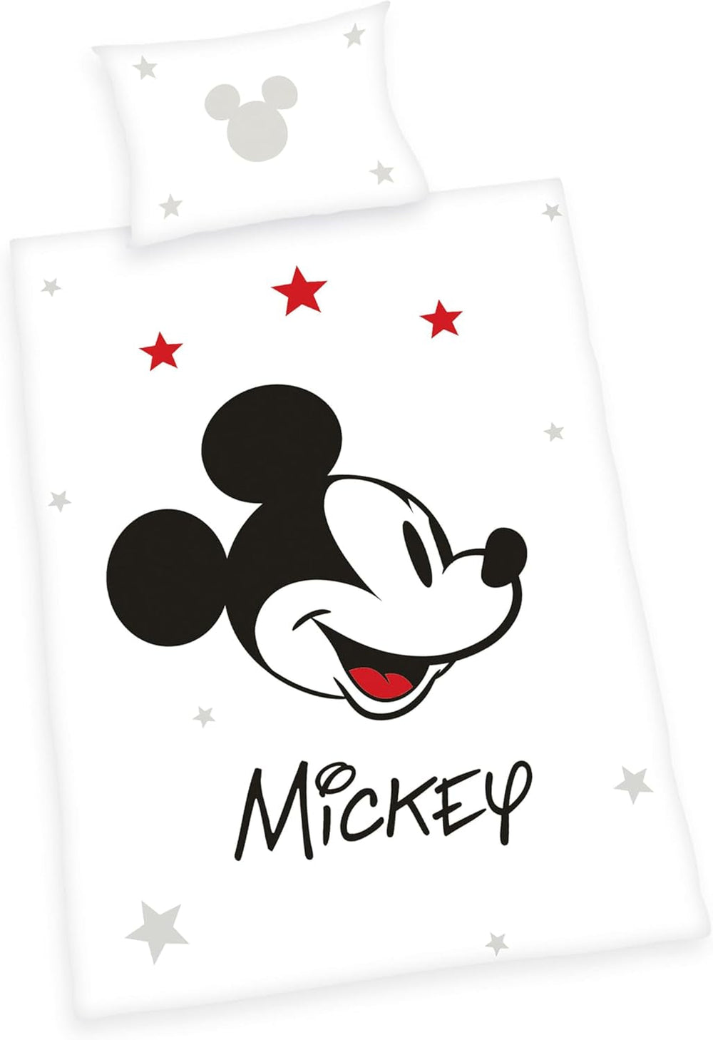 Lenjerie de pat Mickey Mouse, reversibila, 100% bumbac Lenjerie de pat - copii Naty Shop Default Title