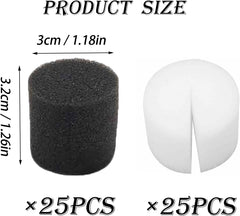 50 pièces 32*30mm éponges hydroponiques propagation de la laine de roche système hydroponique bloc d'éponge de propagation éponges de semis système hydroponique de serre pour la culture de semis de légumes et de fleurs