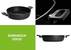 Woll Nowo Titanium Kasserole - Induktiv -, Ø 32 Cm, 8 Cm Hoch, 5.5 Liter, Mit 2 Seitengriffen - Geeignet Für Alle Herdarten Moules et plaques pour la cuisson Naty Shop