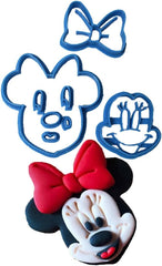 Coupe-fondant Minnie Cara, plastique, bleu, 8x7x1,5 cm