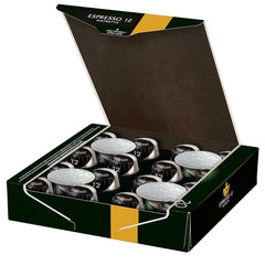 Capsules de café Espresso Ristretto, intensité 12 sur 12, 10 x 20 tasses & Capsules de café Espresso intense, intensité 10 sur 12, 200 capsules compatibles Nespresso®*, 10 x 20 tasses