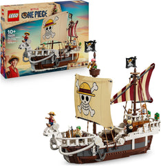 LEGO ONE PIECE - Das Piratenschiff Flying Lamb (Going Merry) - Ensemble de jeux avec 5 figurines - inkl. Luffy, Zoro et Nami - Jeu de construction - Cadeau pour les jeunes, les filles et les fans à partir de 10 ans - 75639