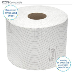 Kleenex Standard Roll 8441 Papier toilette – Papier toilette 2 épaisseurs – 6 paquets de 6 rouleaux x 600 feuilles chacun, blanc (36 rouleaux/21 600 feuilles au total)