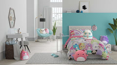 Lenjerie de pat Franco Squishmallows, microfibră moale, pentru paturi duble Plapumi si pilote Naty Shop