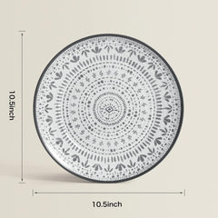 Ensemble de couverts de camping en mélamine 24 pièces pour 8 personnes – Ensemble d'assiettes et de couverts en mélamine, parfait pour les camping-cars, les fêtes dans le jardin et les fêtes sur la terrasse