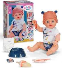 Poupée Baby Born Emma Style Jungle - 43 cm - 10 fonctions dont accessoires et body aux couleurs unisexes - Fonctionne sans piles - Convient aux enfants à partir de 3 ans