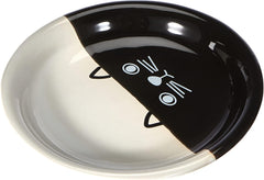 Katzen Keramik Milchschale FACE, Ø14 x 2 cm, 1 pièce