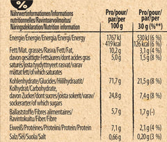 Céréales Churro triples croquantes pour petit-déjeuner, chocolat au lait et caramel salé, teneur en grains entiers 36%, paquet de 8 (8x300g)