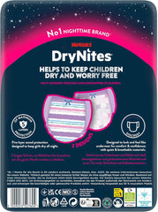 Couches de nuit Huggies Drynites, Pour filles 8-13 ans (30-48 kg), Très absorbantes, 9 pcs Mère et Enfant Naty Shop