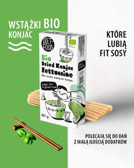 Fettuccine Konjac Shirataki Bio 80g - Faible en calories et en glucides, sans gluten, faible en glucides, adapté aux régimes céto, avec farine de tapioca