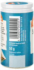 Ostmann Gewürze - Sel de céleri | Zum Verfeinern zährlicher herzhafter Gerichte | Recycler, nachfüllbare Streudose | 50 g dans une passoire