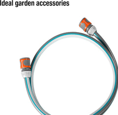 Kit de raccordement Gardena Classic 13 mm (1/2 pouce), 1,5 m : Adaptateur de tuyau pour raccorder un enrouleur de tuyau, tuyau avec composants du système, 22 bar (18011-20)