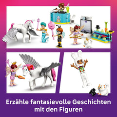 LEGO Friends Fête costumée avec un cornet et des frais - Un jeu pour les filles à partir de 6 ans - Une fille, un DJ-Pult, 4 mini-poupées, le Katze Churro et un Pferdefigur sowie lustigem Zubehör - Idée cadeau - 42661