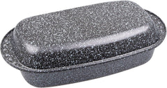 C|H|G Brotback- Und Bratenform Mit Deckel "Granito", Skandia Xtreme Plus : 4-Fach Antihaftbeschichtung in Granitoptik, 37 X 20 X 7 Cm, Fabriqué en Allemagne Moules et plaques pour la pâtisserie Naty Shop