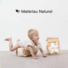 ECO BOOM Couches pour bébé en bambou - Taille 6 (20 kg), Couches pull-up à base de plantes (17 pièces) - Bio de qualité supérieure, sans parfum, respectueuses de la peau, super absorbantes