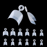 600 pièces ovales courts ongles artificiels 12 tailles demi-couverture acrylique faux ongles conseils ongles artificiels pour manucure femmes salon bricolage (naturel)