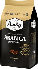 Grains de café expresso Arabica torréfiés, 1 kg