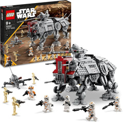 LEGO Star Wars At-Te Walker Mobile Toy Model Minifigure Set comprenant 3 soldats clones, des droïdes de combat et un droïde araignée nain 75337 Ensembles de construction Besuche den LEGO-Store Single