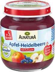 Borcan de sticlă Demeter cu mere și afine, 125 g