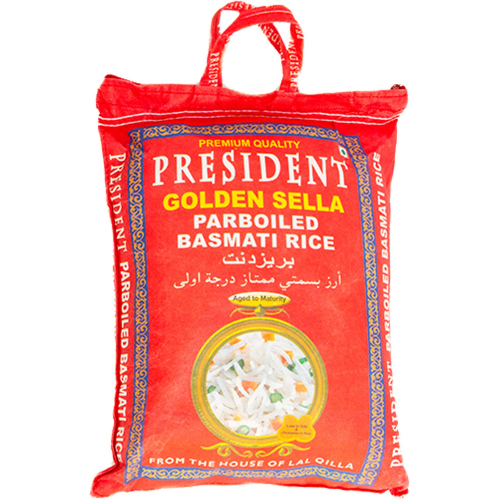 PRESIDENT - Riz Basmati Sella Doré, (1 X 5 KG)