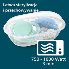 Philips Avent Ultra Air Sucettes Pack de 2 - Sucettes au Bisphénol A pour Bébés de 0 à 6 Mois (Modèle SCF085/15) Marron/Vert