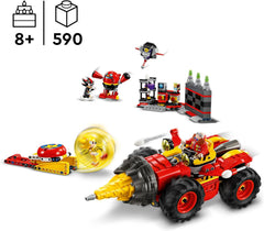 LEGO Sonic le Hérisson Super Sonic contre. Ensemble de jeu vidéo Egg Drillster Adventure, cadeau pour enfants, Shadow et Dr Eggman, pour garçons et filles de 8 ans, 76999 Jeux de construction Besuche den LEGO-Store
