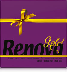 Serviettes en papier Renova doré bordeaux - 40 serviettes