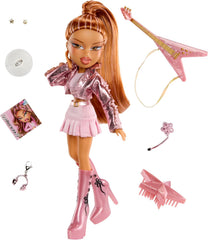 BRATZ Pop Starz Yasmin – Modepuppe mit Anhänger zum Sammeln, Outfit et Musikzubehör