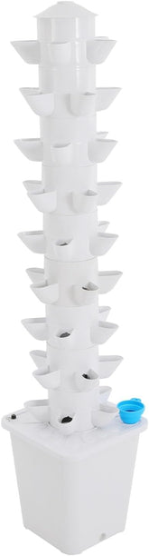 Système hydroponique Tour hydroponique Jardin d'herbes aromatiques Système de culture hydroponique avec 45 emplacements de plantation Pompe à eau Réservoir d'eau 20 L vertical pour fleurs et légumes