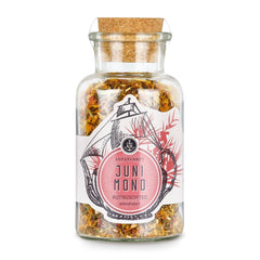 Ankerkraut Ceai roșu de portocale și maracuja, 90 g în borcan de plută, ceai vrac de calitate premium, idee de cadou, băutură pentru bunăstare