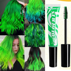 Vopsea de păr temporară verde - 14ml Vopsea de păr Cretă de păr, Vopsea de păr verde lavabilă Stick, Culoare instantanee cretă de păr, Vopsea de păr cretă Carnaval pentru Crăciun Halloween, Carnaval, Cosplay Vopsea pentru par Naty Shop