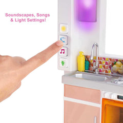 Barbie Dream House (114 cm), maison de poupée à 3 étages, piscine, toboggan, ascenseur pour fauteuil roulant, 75 accessoires, poupées, convient comme cadeau pour les enfants de 3 ans et plus, GRG93