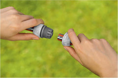 Réparateur Gardena 13 mm (1/2 pouce) et 15 mm (5/8 pouce) : Réparation de tuyau rapide et facile sans outil, Power Grip, force de serrage élevée, dans une boîte (18232-20)