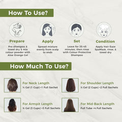 Coloration capillaire en gel naturel sans dommages Indus Valley | Sans ammoniaque, végétalien et sans cruauté | Jusqu'à 100 % de couverture des gris, résultats longue durée | Châtain clair 5.0 (20 grammes + 200 ml) Coloration capillaire Naty Shop