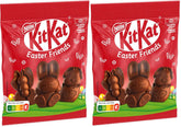 NESTLÉ Easter Friends Mini figurines de Pâques en chocolat au lait avec morceaux croquants, paquet de 2 (1 x 65 g)