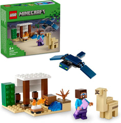 LEGO Minecraft Steve's Desert Expedition, ensemble de jeu vidéo pour garçons et filles, Steve Biome, maison, figurines et jouet chameau, cadeau de joueur pour 6 ans 21251 Ensembles de construction Besuche den LEGO-Store Default Title