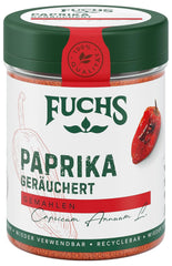 Fuchs Gewürze - Paprika geräuchert gemahlen - rauchiger Gesmack für BBQ, Gulasch ou Tofu - Ingrédients naturels - 60 g dans une dose variable, recyclable
