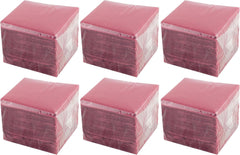 - 600 pièces Serviettes de Table, Bordeaux, papier jetable, Microstitch, 10 X 10 Cm (pliées) et 20 X 20 Cm (dépliées) - Idéales pour les événements traiteur, les bars et les fêtes