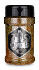 Ankerkraut Brathähnchen, Marinade for knuspriges Hähnchen, Chicken Gewürzsalz for Grill, Backofen et Pfanne, Chicken-Wings selber würzen, BBQ-Rub, 200g im Streuer