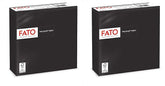 , Șervețele de hârtie de unică folosință, ideale pentru prânzuri informale și bufete, pachet de 50 de șervețele, dimensiune 33X33, 4 pliuri, 2 straturi, culoare neagră, certificate Fsc (pachet de 2)