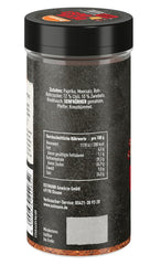 Ostmann Gewürze - Devil Dust | BBQ Rub Gewürzzubereitung | Scharfe Trockenmarinade für Grillfleisch | 140 g im Streuer
