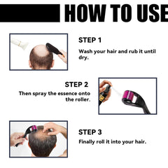 Kit de traitement avancé pour la croissance des cheveux 30 ml 2 pièces Spray pour la croissance des cheveux Rouleau de croissance des cheveux et ensemble d'essences Sérum pour la croissance des cheveux Anti-chute Sérum avancé pour la croissance des cheveux Soins capillaires Naty Shop