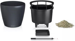 Jardinière LECHUZA Classico Color LS gris ardoise avec système d'irrigation |Ø 35 × 32 cm|14281