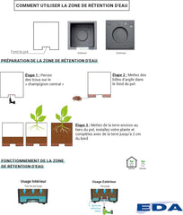 Pot gris anthracite 30 cm