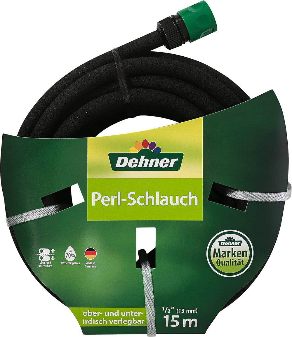 Tuyau d'irrigation Dehner, longueur 15 m, 1/2 pouce, noir