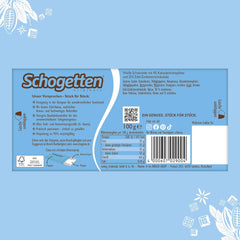 Tablette de chocolat Schogetten Stracciatella 100g, portion individuelle. Un délice. Pièce par pièce.